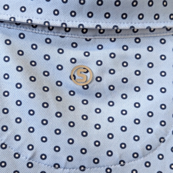 Stitch Golf Men’s Polo Double Dot Sz M/L - Picture 9 of 15